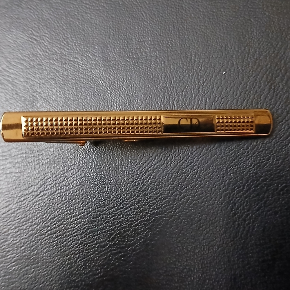 Authentic Dior Gold Tie Clip for Men